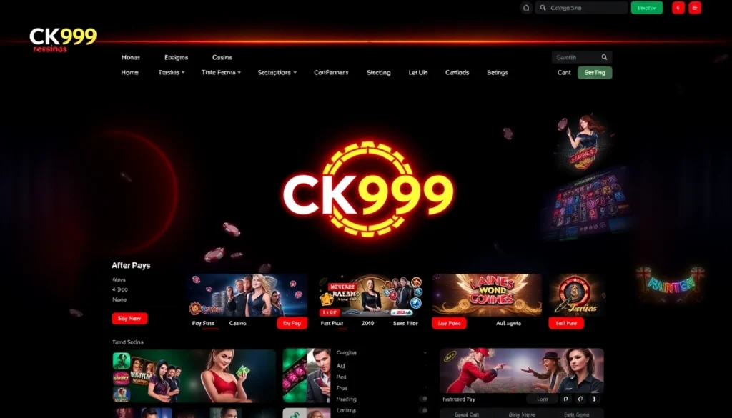 CK999 online casino platform showcasing live betting and crypto gaming experience, engaging and user-friendly design for players seeking top crypto gambling options.
