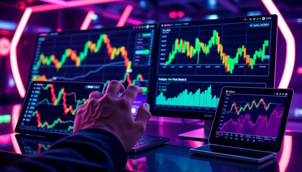 Screenshot of AICoin platform showcasing real-time crypto charts and market alerts for enhanced trading insights.