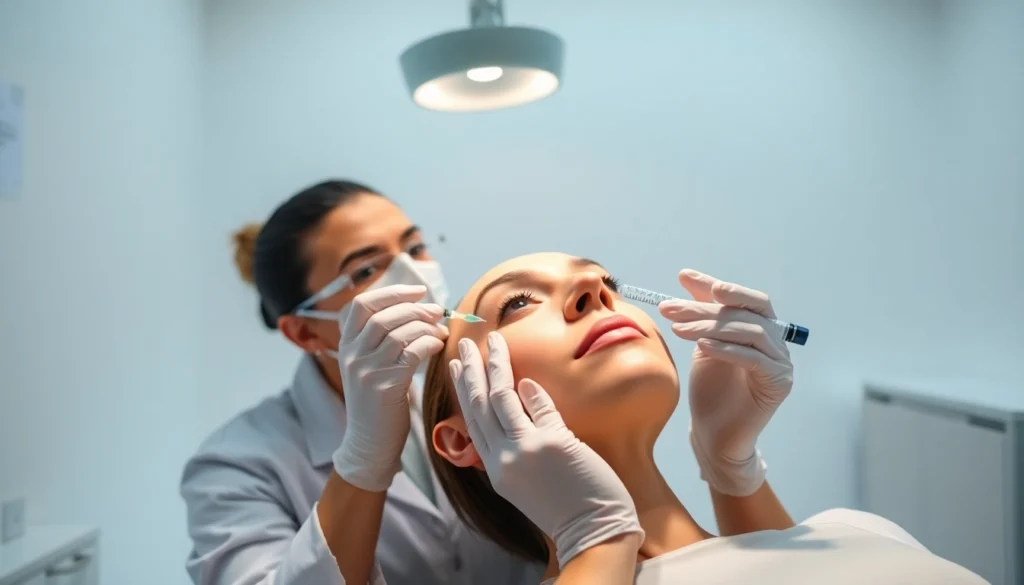 Botox Zürich: Certified specialist administering facial Botox in a modern Zürich clinic for natural-looking results.
