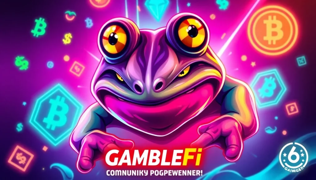 Angry Pepe Fork Army unites in vibrant blockchain-themed scene showcasing meme culture and
