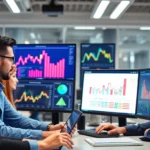Business professionals reviewing digital marketing strategies to enhance IIIIIII IIII and