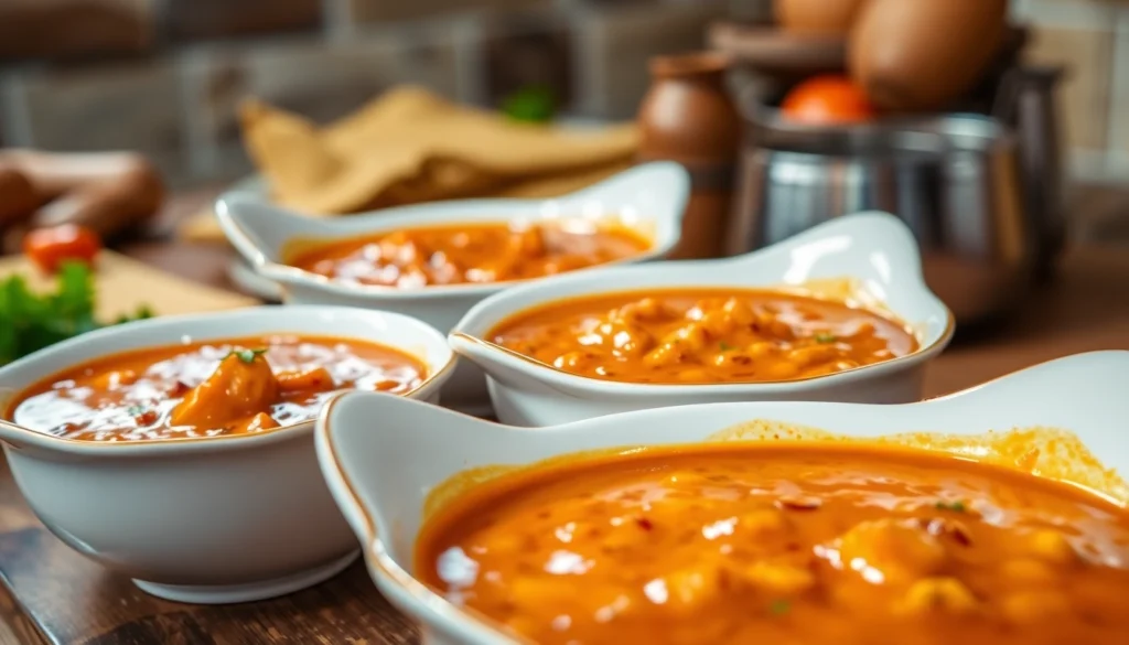 Fresh Ready to Eat Makhani Gravy Base served in a bowl with spices, inviting and flavorful