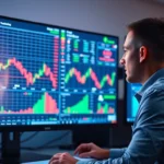 Trading view platform displaying live financial charts and market analysis for traders and investors